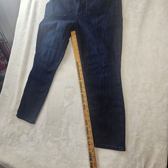 Gap Denim Leggings 14/32 Regular 4 Straight Front And Back Wide Thighs - Picture 4 of 12